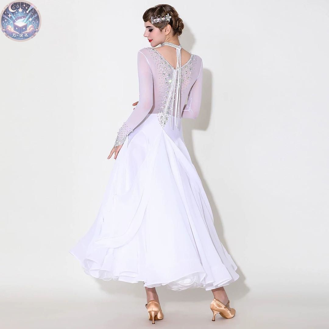 ♥ 輝くストーン付きスタンダードドレス 競技会や発表会 デモにオススメ