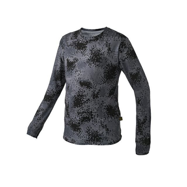 がまかつ GM3704 NO FLY ZONE ロングスリーブクールTシャツ LL ブラックカモフラージュ | 釣具 釣り フィッシング