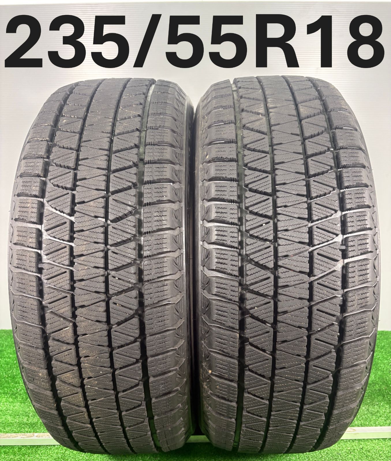 送料無料 235|55R18 ブリヂストン DM-V3 2021年製 2本 冬タイヤ スタッドレス TA660