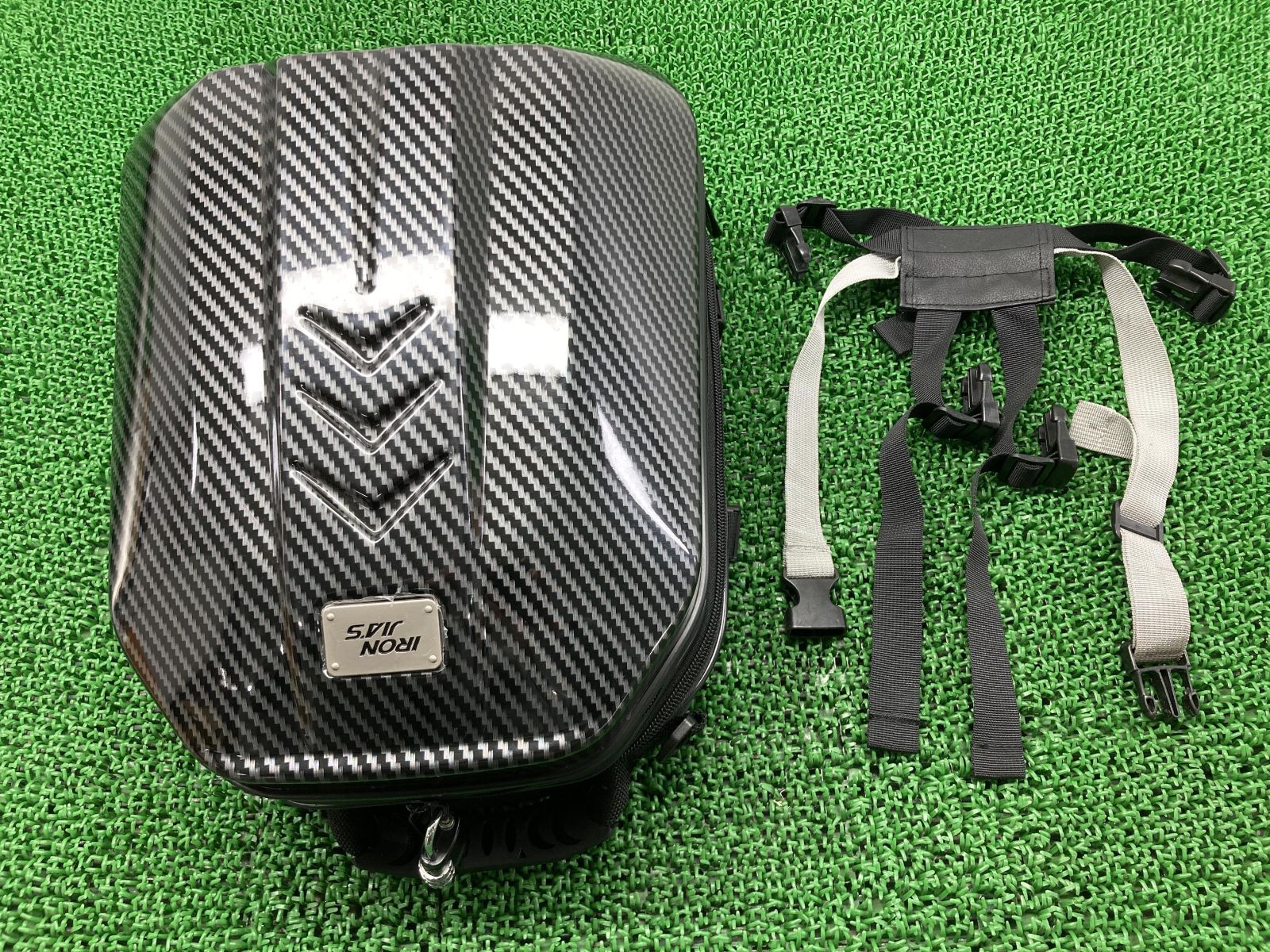 3本セット IRONJIA'S製 シートバッグ 社外 中古 バイク 部品 ードシェルバッグ