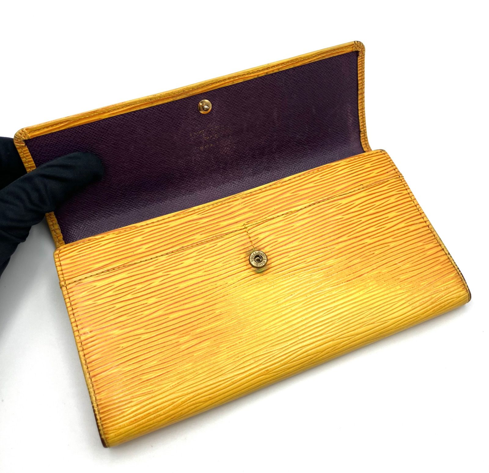 おかめ Louis Vuitton エピ イエロー✖️パープル札入れ おかめ Louis