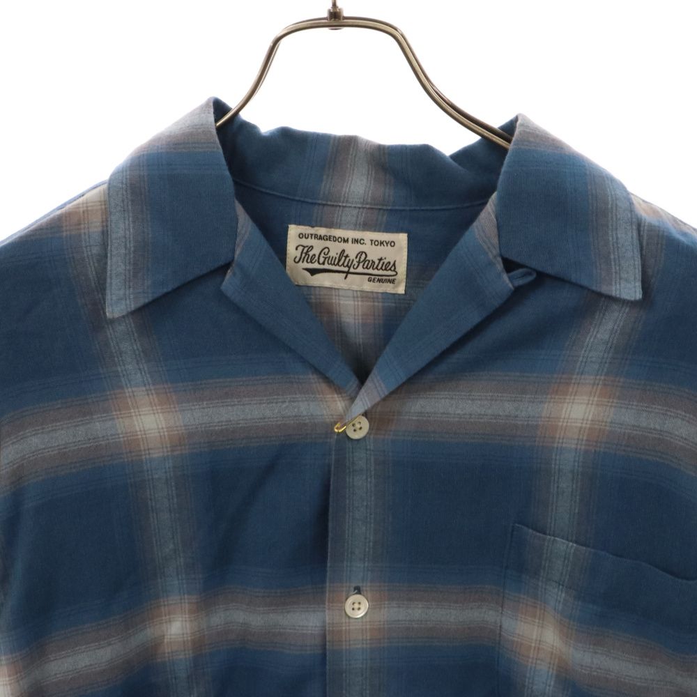 WACKO MARIA (ワコマリア) 22AW OMBRE CHECK OPEN COLLAR SHIRT