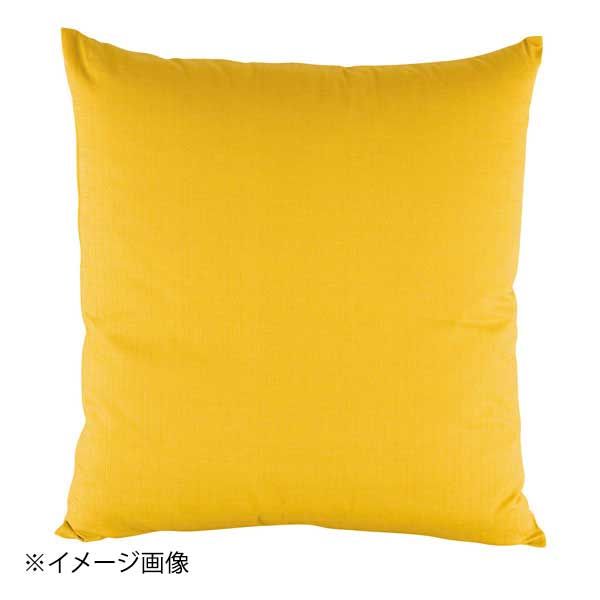 【新品】綿 座布団 つむぎ調無地 からし 550×510 セット