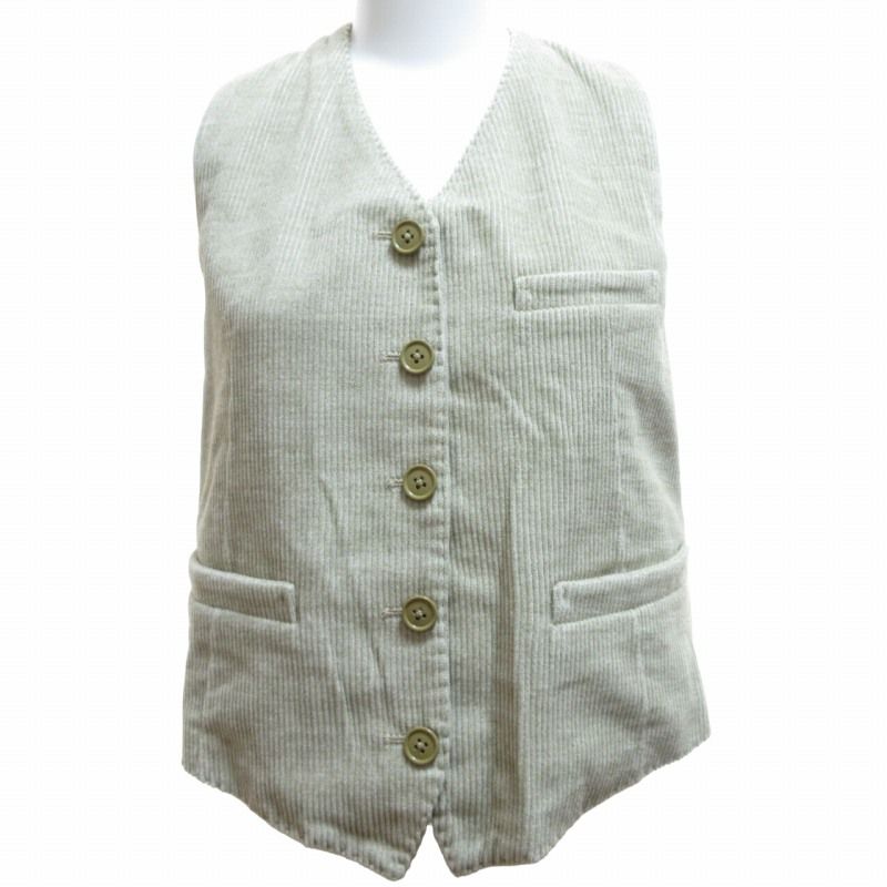 ライト WRYHT タグ付 22AW FIX FRONT SWING VEST DUNE リネン混