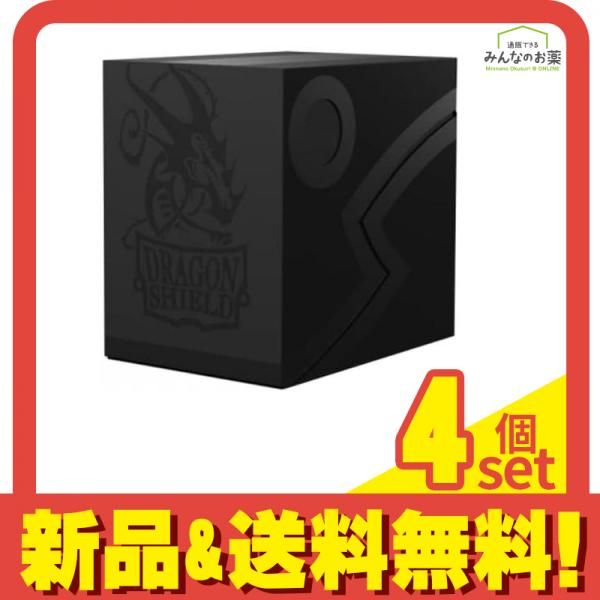 ドラゴンシールド デッキケース Double Shell‐Shadow Black/Black 1個入 4個セット まとめ売り
