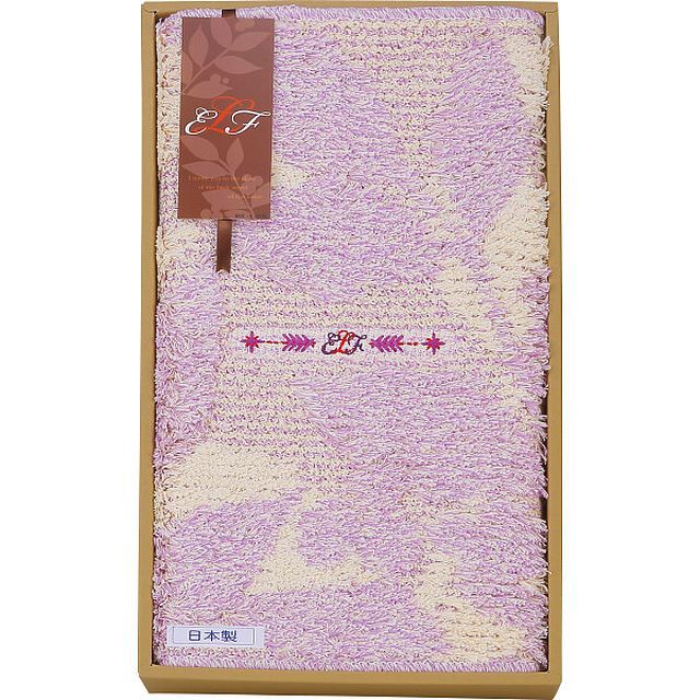 【ギフト】[キッチン用品]エルフ 綿混キッチンマット パープル