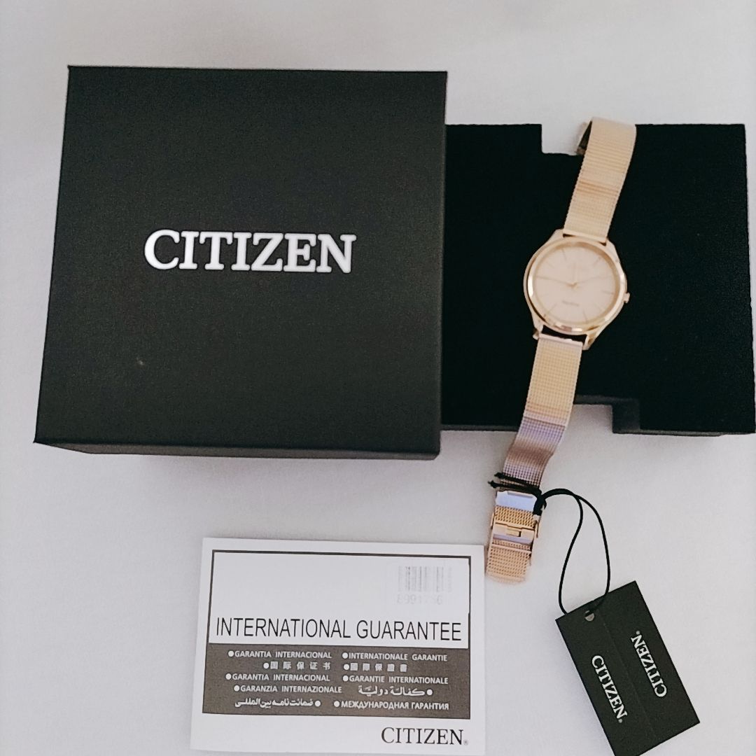 新品未使用・日本未発売】CITIZEN 海外モデル 腕時計 ローズゴールド エコドライブ ソーラー腕時計 - メルカリ