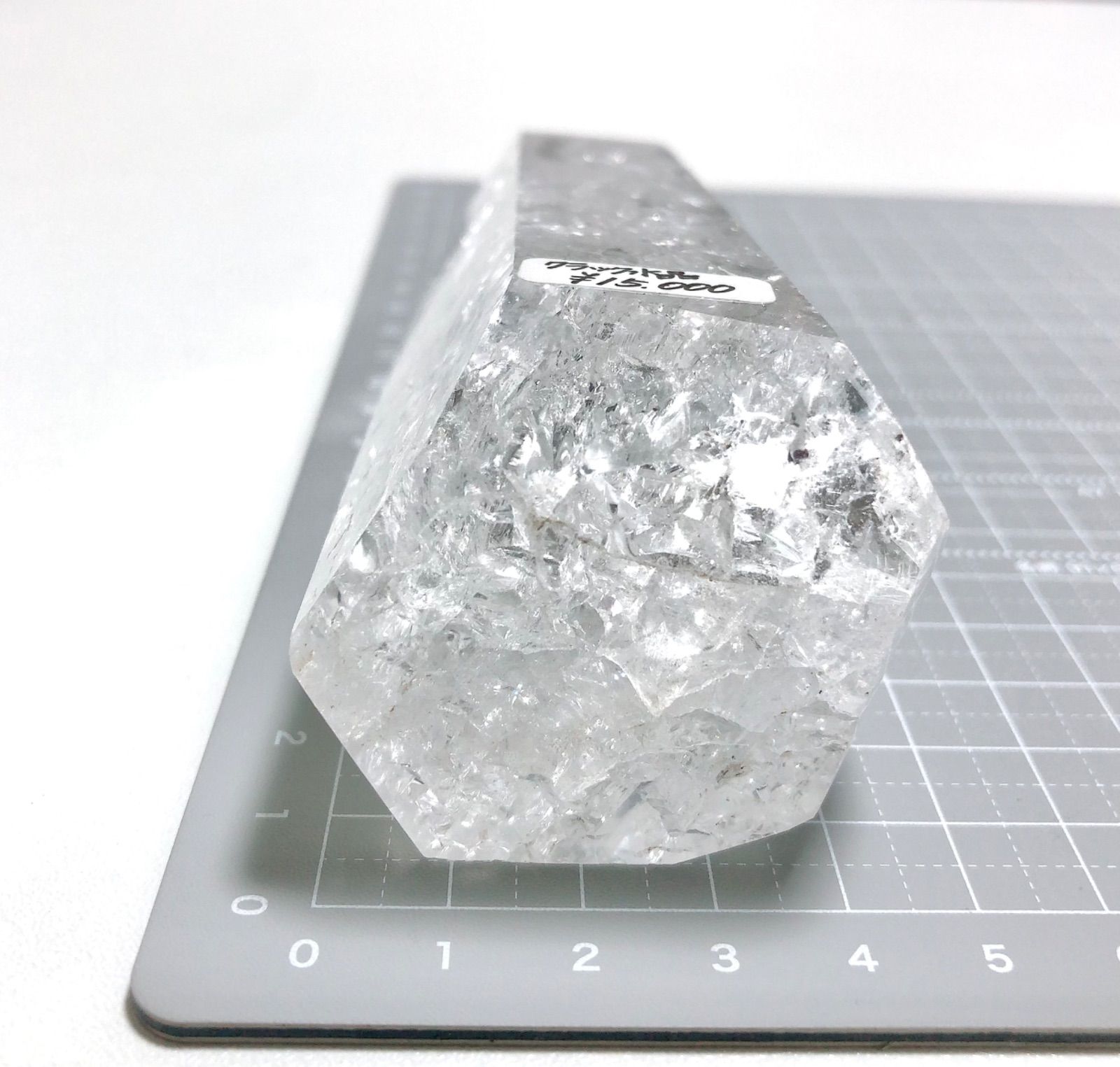 卸売 【オススメ】☆レインボー入りクラック水晶ポイント☆