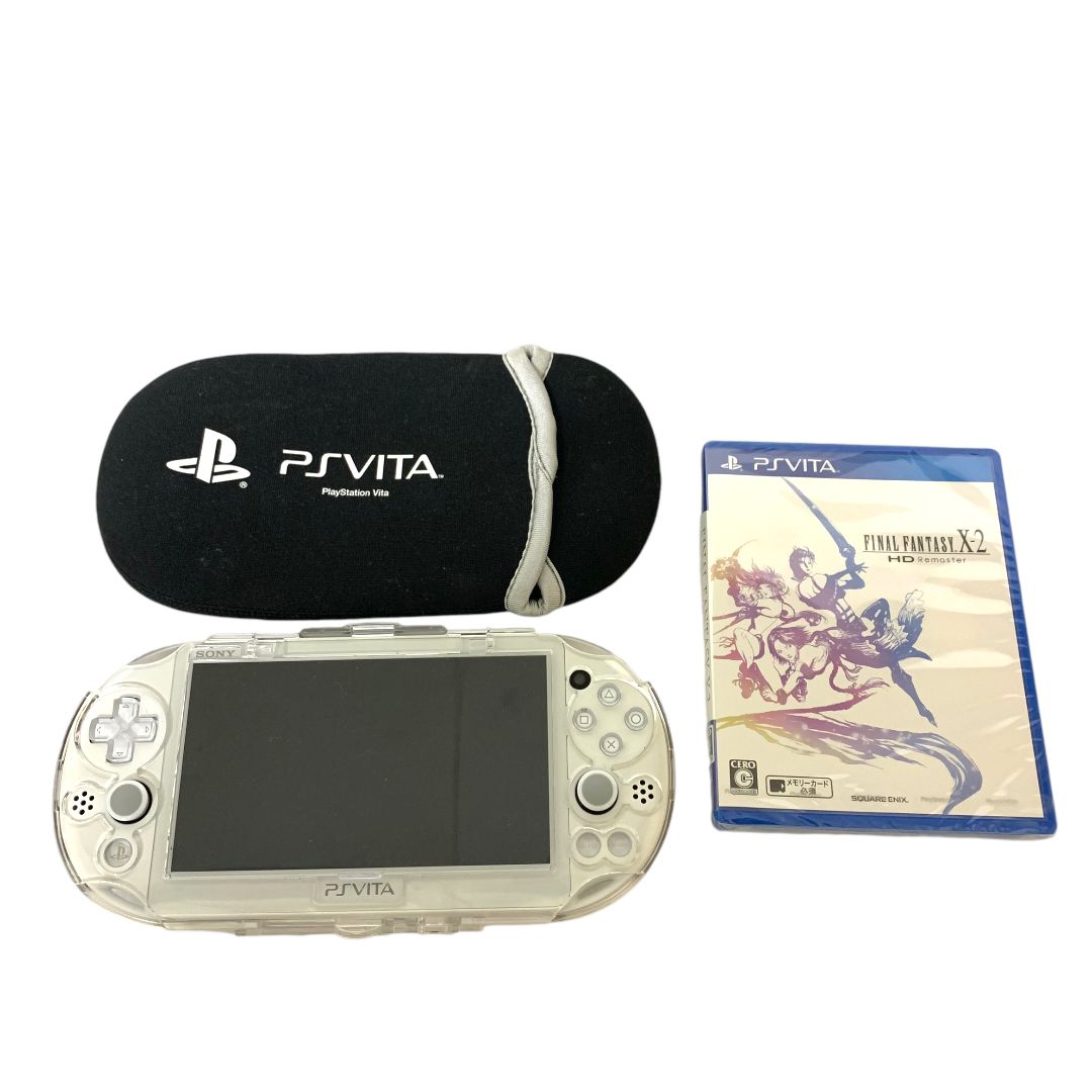 PS Vita 本体 青色 ➕ケース、充電器、カセット3個 PS Vita 本体