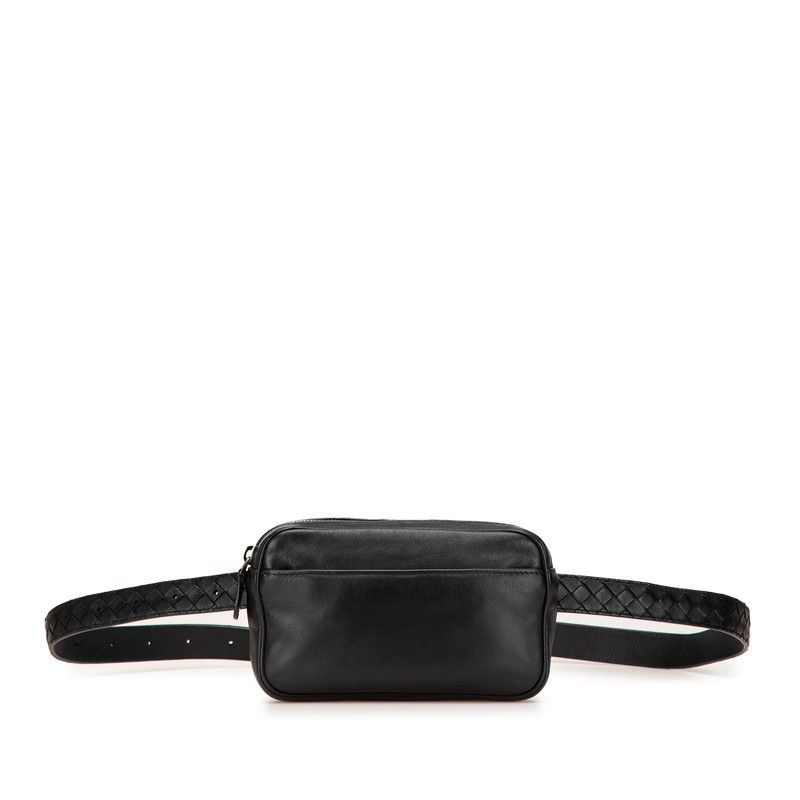 ボッテガヴェネタ イントレチャート ブラック レザー レディース BOTTEGAVENETA 1-0202123