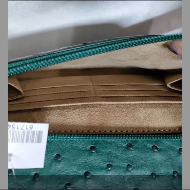 S【保管品】エクセルヒューマン オーストリッチ ハンドバッグ 未使用