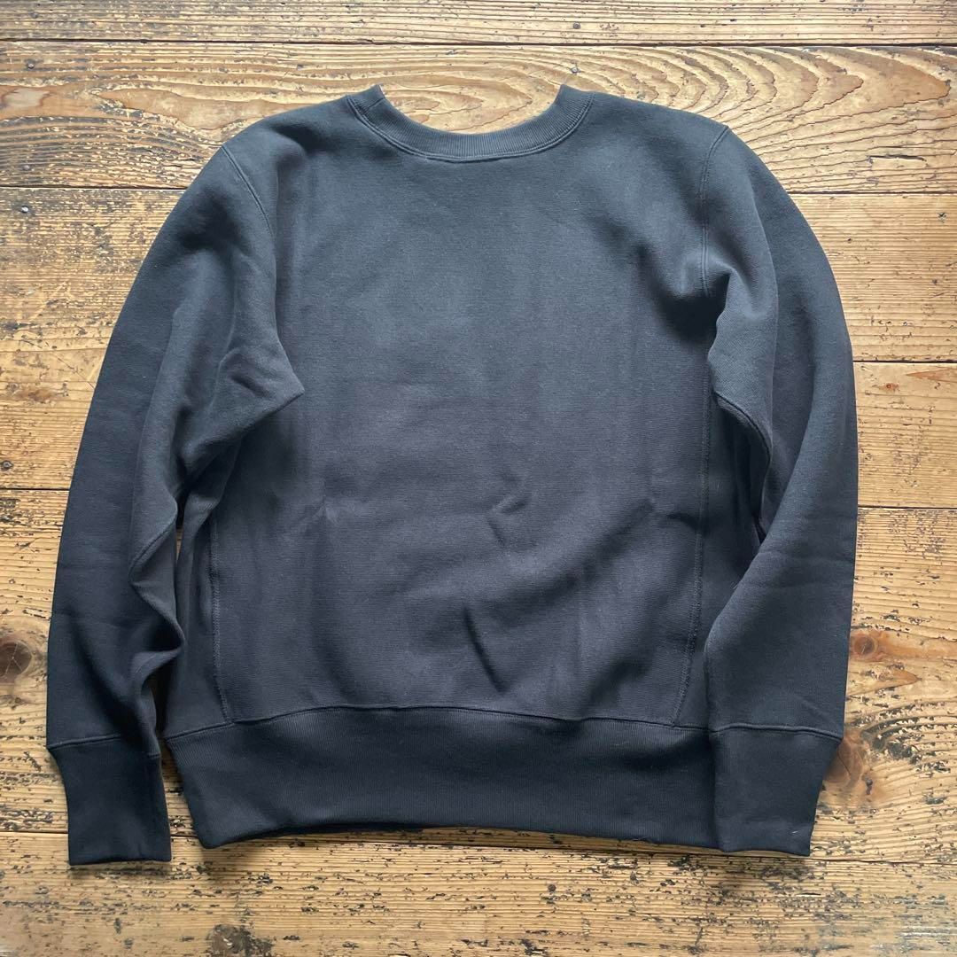 新品 25年秋冬 青単色タグ チャンピオン リバースウィーブ USAFA 黒