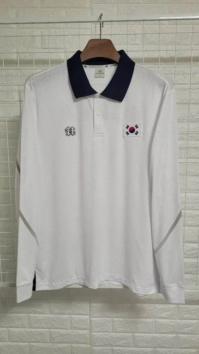 XXL KOLON SPORT コーロンスポーツ 国代表 太 拳マーキング コリアビッグロゴ ポロTシャツ