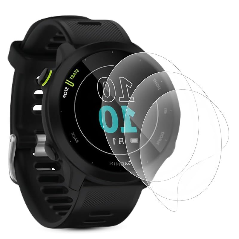 3枚セット】Garmin ForeAthlete 55 液晶保護フィルム 軟TPU素材