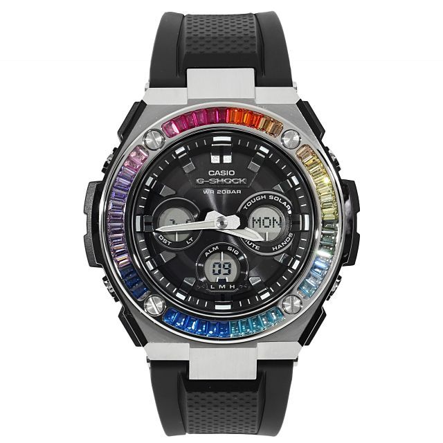 GST w310 w300 G-SHOCK G-Steel カスタム カバー ベゼル RAINBOW