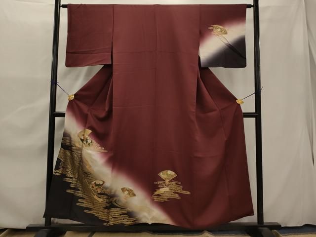 平和屋着物○小振袖 二尺袖 椿 洗える着物 CAAZ1135vf 平和屋着物