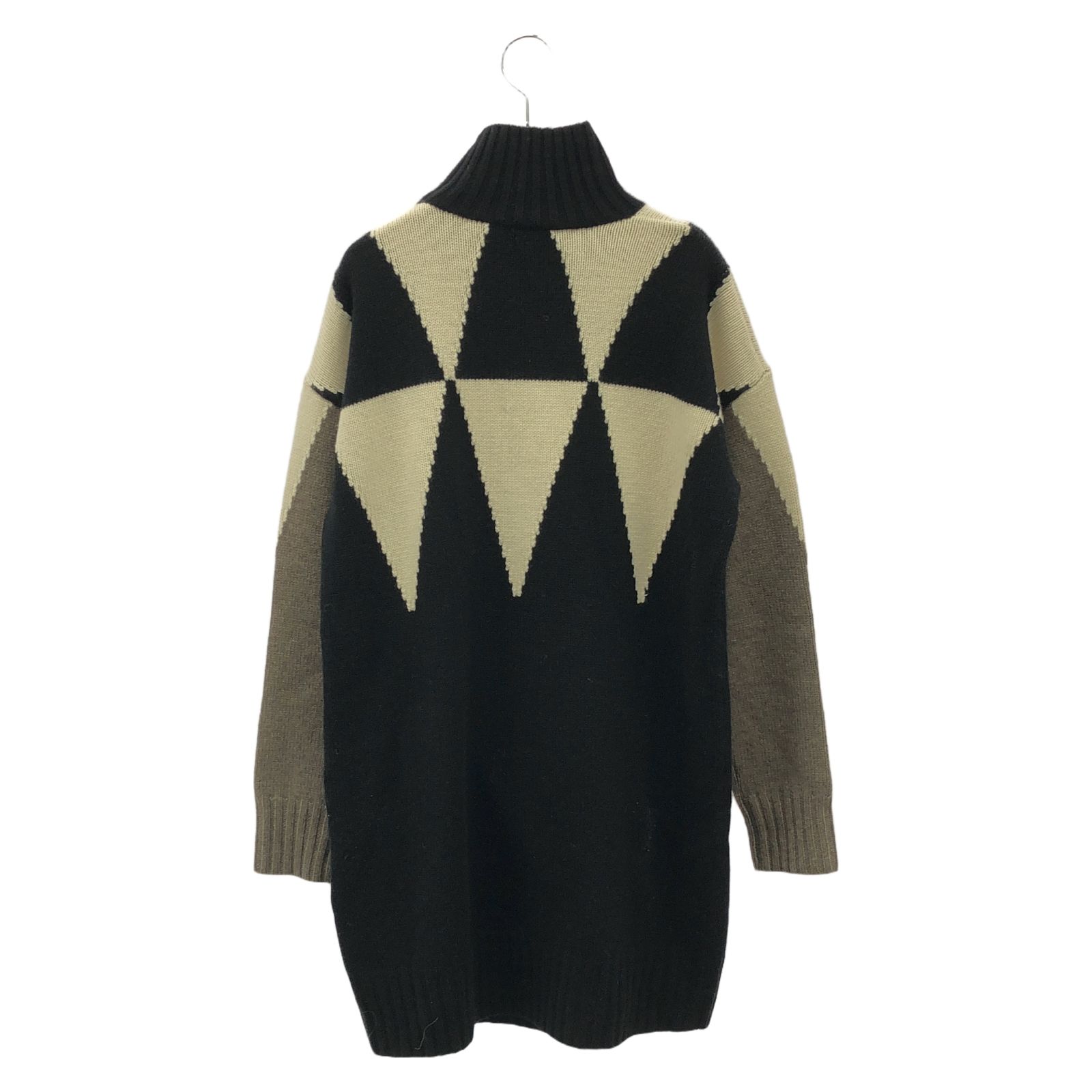 マックスマーラ ニット ワンピース ブラック ライトベージュ ブランドオフ MAX MARA ウール ワンピース ウール マックスマーラ MAX MARA ワンピース ニット ワンピース