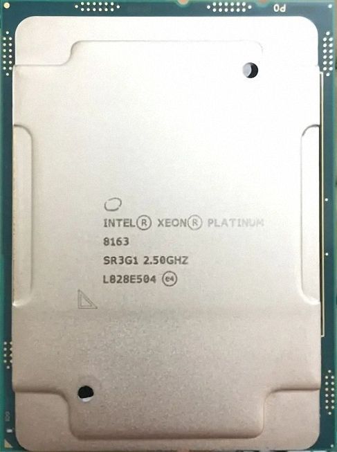 Intel Xeon Platinum 8163 SR3G1 24C 2.4GHz 2.7/3.1GHz 33MB 165W LGA3647 DDR4-2666