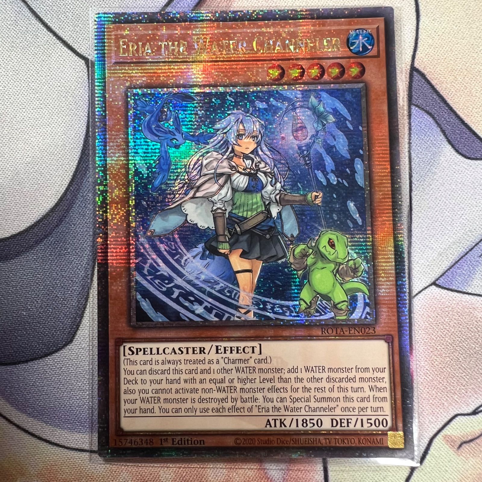 水霊媒師エリア クォーターセンチュリーレア 25th 清冽の水霊使い