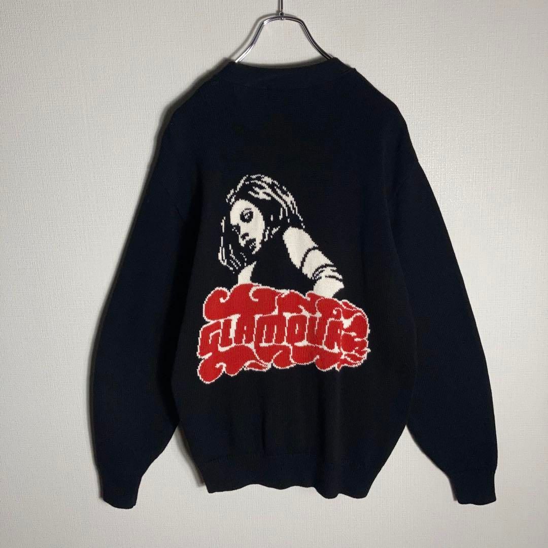 美品hysteric glamour ヒステリックグラマ ニット カーディガン 極美品】HYSTERIC GLAMOUR ニットカーディガン ヴィクセンガール