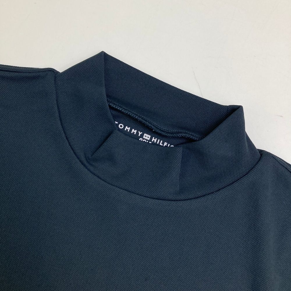 サイズ：M   GOLF トミー ヒルフィガーゴルフ  モックネック 半袖 Tシャツ  ネイビー系 [240101475409] ゴルフウェア レディース ストスト TOMMY HILFIGER GOLF トミー ヒルフィガーゴルフ モックネック