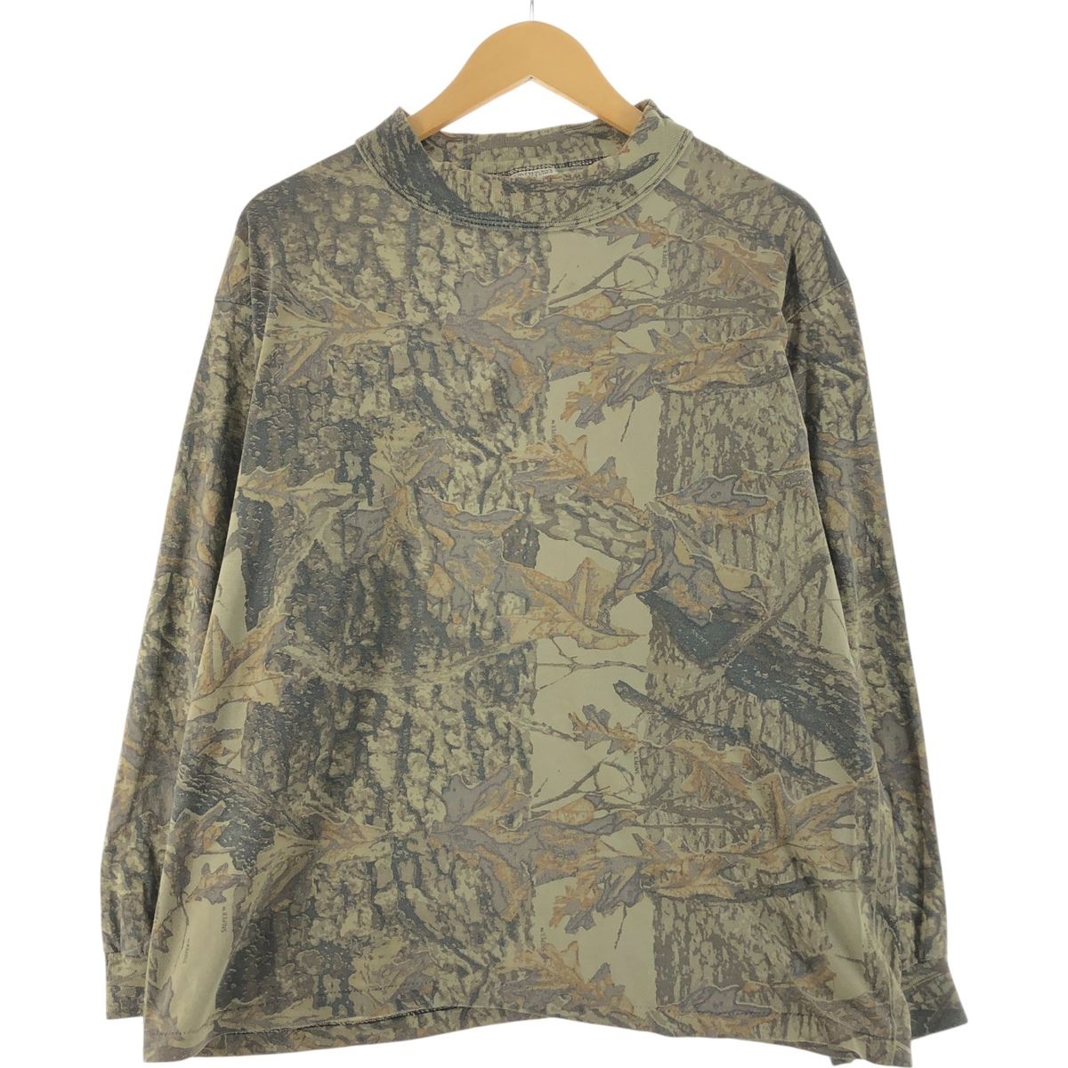 古着 90年代 NORTHWEST TERRITORY リアルツリーカモ 迷彩柄 ロングTシャツ ロンT メンズL相当 ヴィンテージ|eaa538743