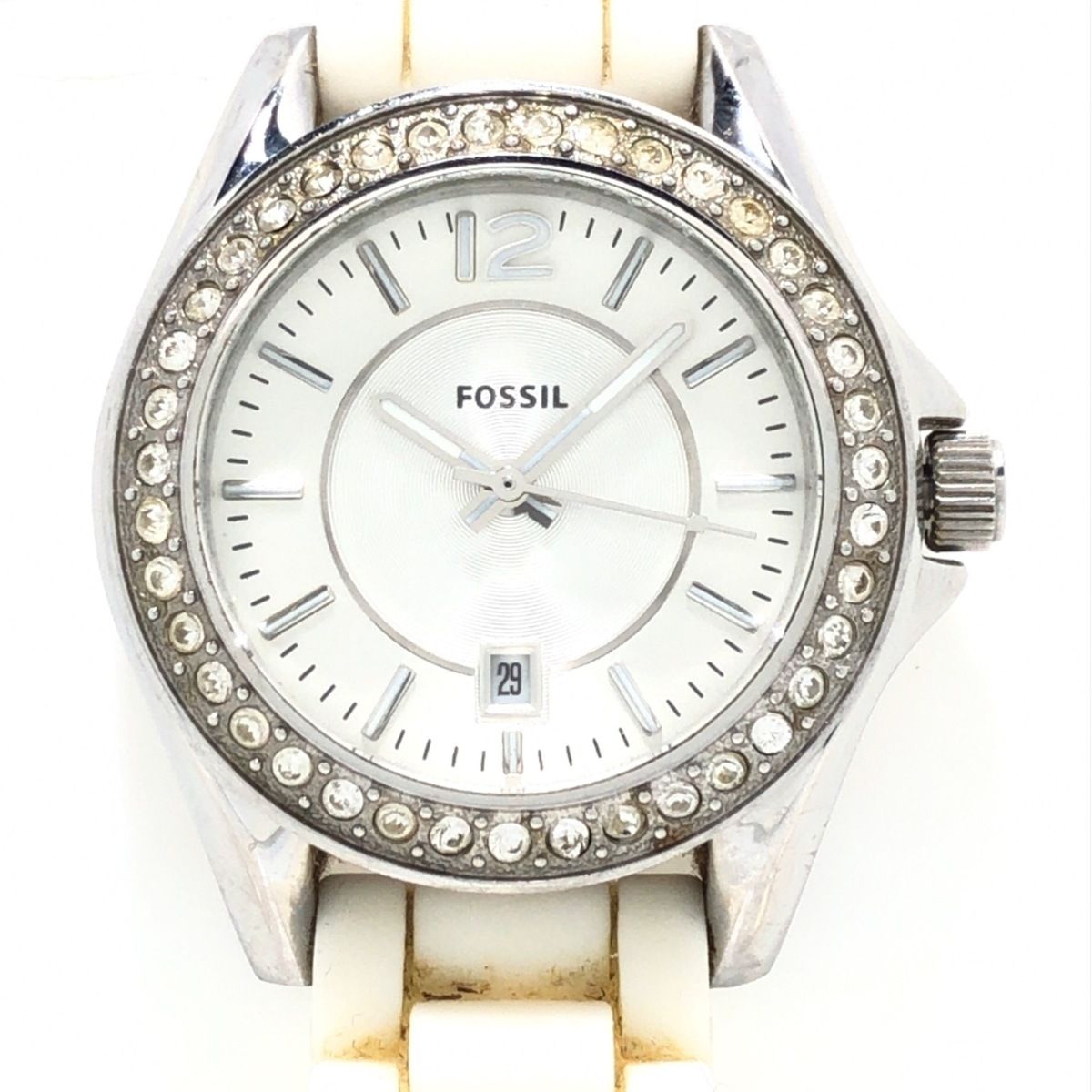 FOSSIL(フォッシル) 腕時計 - ES-2878 レディース ラインストーン