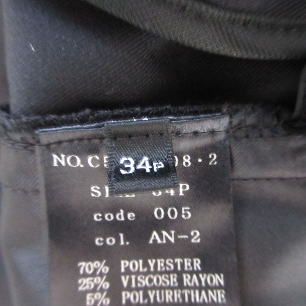 送料無料で新登場！ 25SS M-PREMIER BLACK エムプルミエブラック ギャバストレッチセンタープレステーパードパンツ C545-008 34P ブラック レディース 古着