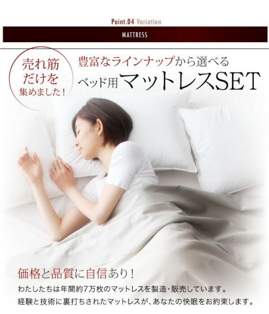 モダンライト?棚?コンセント付きデザインフロアローベッド ベッドフレームのみ