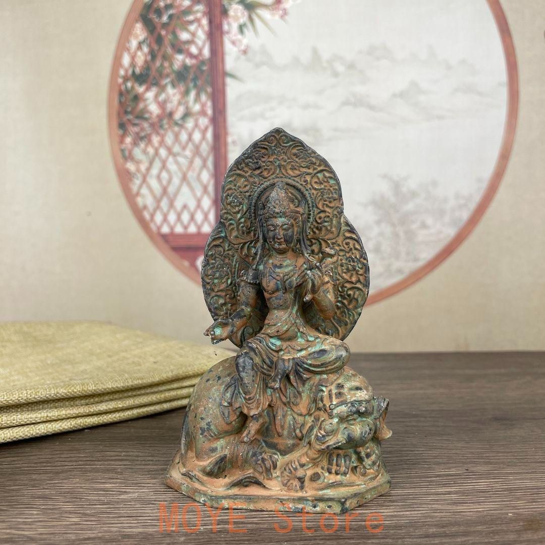 本物 仏教美術 仏像 文殊普賢菩薩 仏堂奉納 仏像 招財 開運 風水 工芸