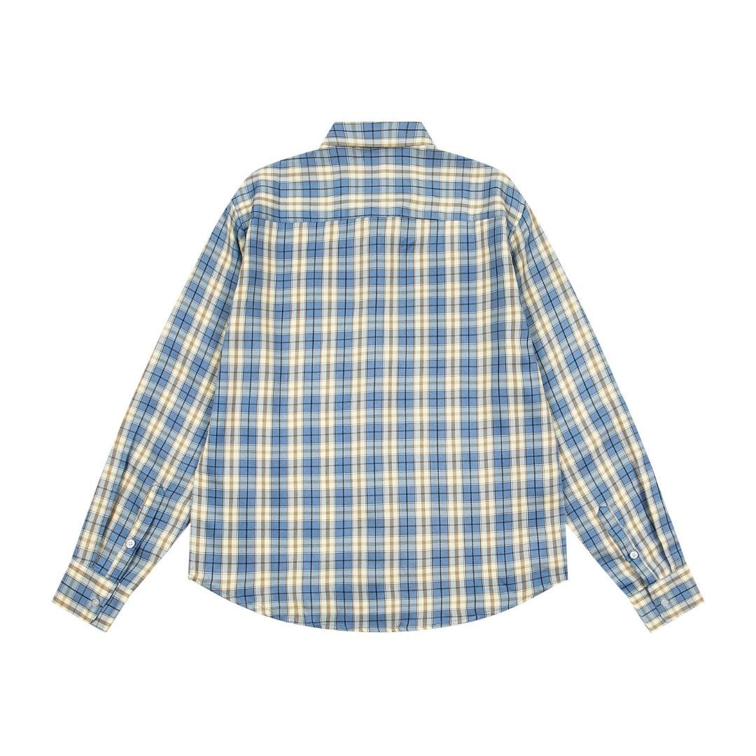 stussy アメリカのファッションブランドのゆったりとしたチェック柄の長袖シャツ