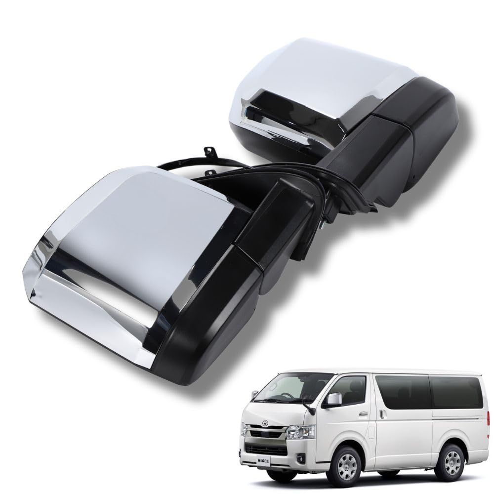 ドアミラー 200系 ハイエース 純正タイプ メッキ 左右セット