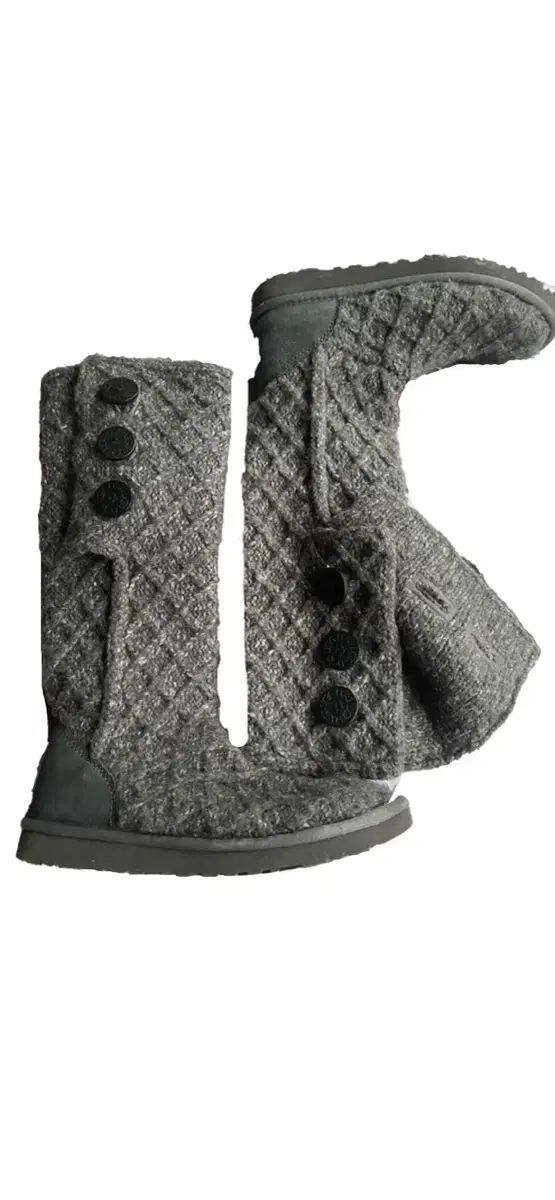 Ugg ミツバチの巣 ニット ブーツ ダークグレー 240