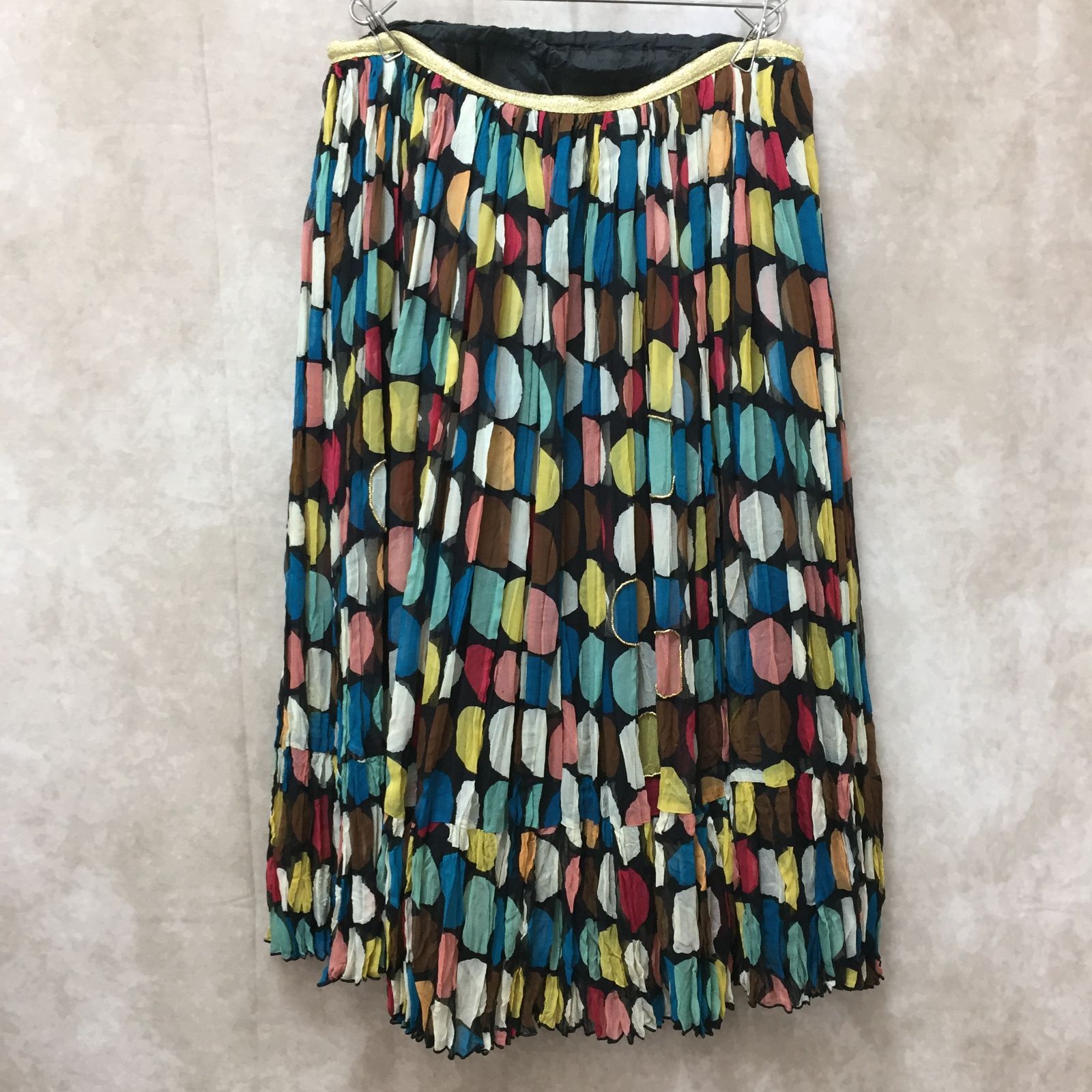 TSUMORI CHISATO ツモリチサト シルクスカート カラフルドット  