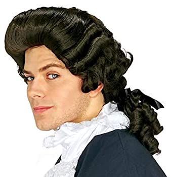 Colonial ウィッグ かつら ブラック 男性用