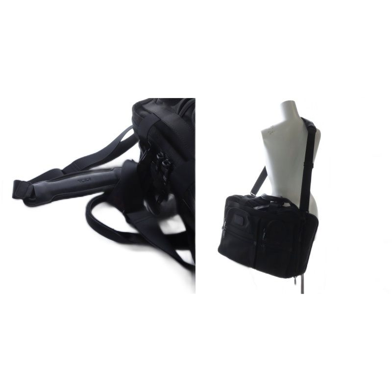 トゥミ TUMI 26141 DH ALPHA ビジネスバッグ ブリーフケース トートバッグ ショルダーバッグ 2 way 斜め掛け ナイロン ポーチ付き ブラック |YO 11