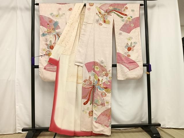 美品　地紋　花刺繍　絞り　逸品　金駒刺繍　金彩　フルセット　振袖　振り袖 美品 地紋 花刺繍 絞り 逸品 金駒刺繍 金彩 フルセット 振袖 振り袖 美