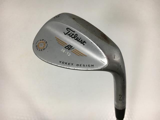 お買い得品！【中古ゴルフクラブ】タイトリスト ボーケイ ウェッジ スピンミルドC-C(ツアークローム)58.12 D/G SW