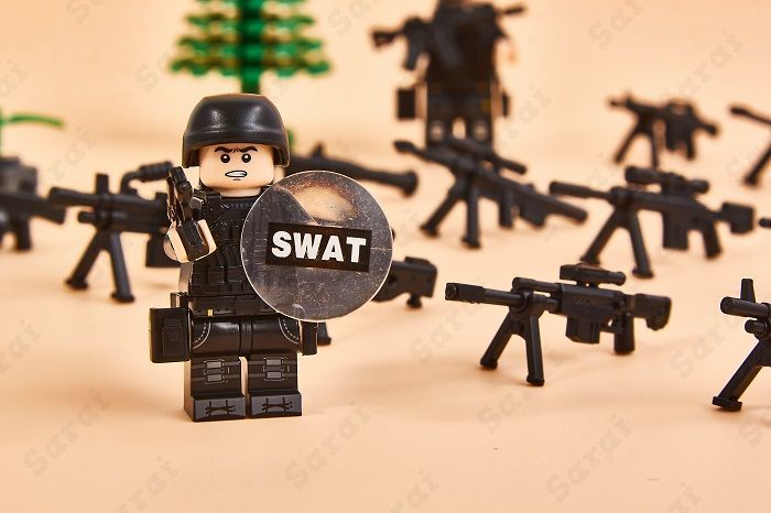 LEGO レゴ 互換 ブロック SWAT 警察 特殊部隊 アンチテロ部隊 6体