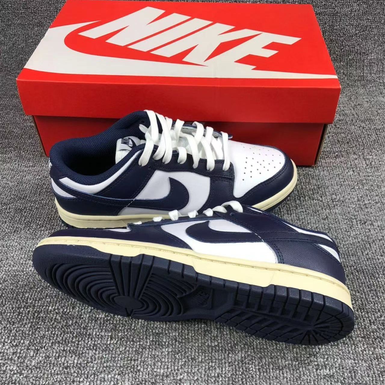 NIKE ナイキ WMNS DUNK LOW 'VINTAGE NAVY' ウィメンズサイズモデル ダンク ロー 'ヴィンテージ ネイビー' レディース  メンズ スニーカー WHITE/VINTAGE NAVY DD1503-115 - メルカリ