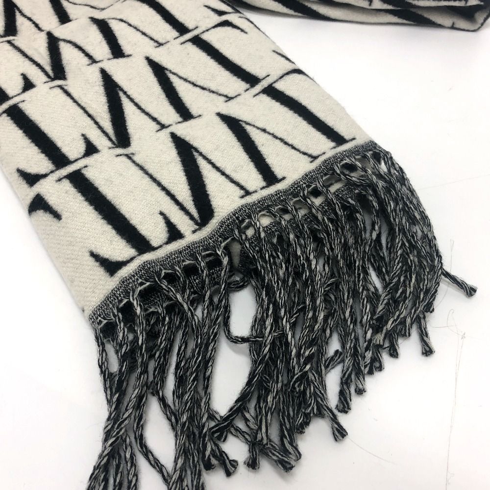 VALENTINO ヴァレンティノ マフラー ロゴ カシミヤ - メルカリ