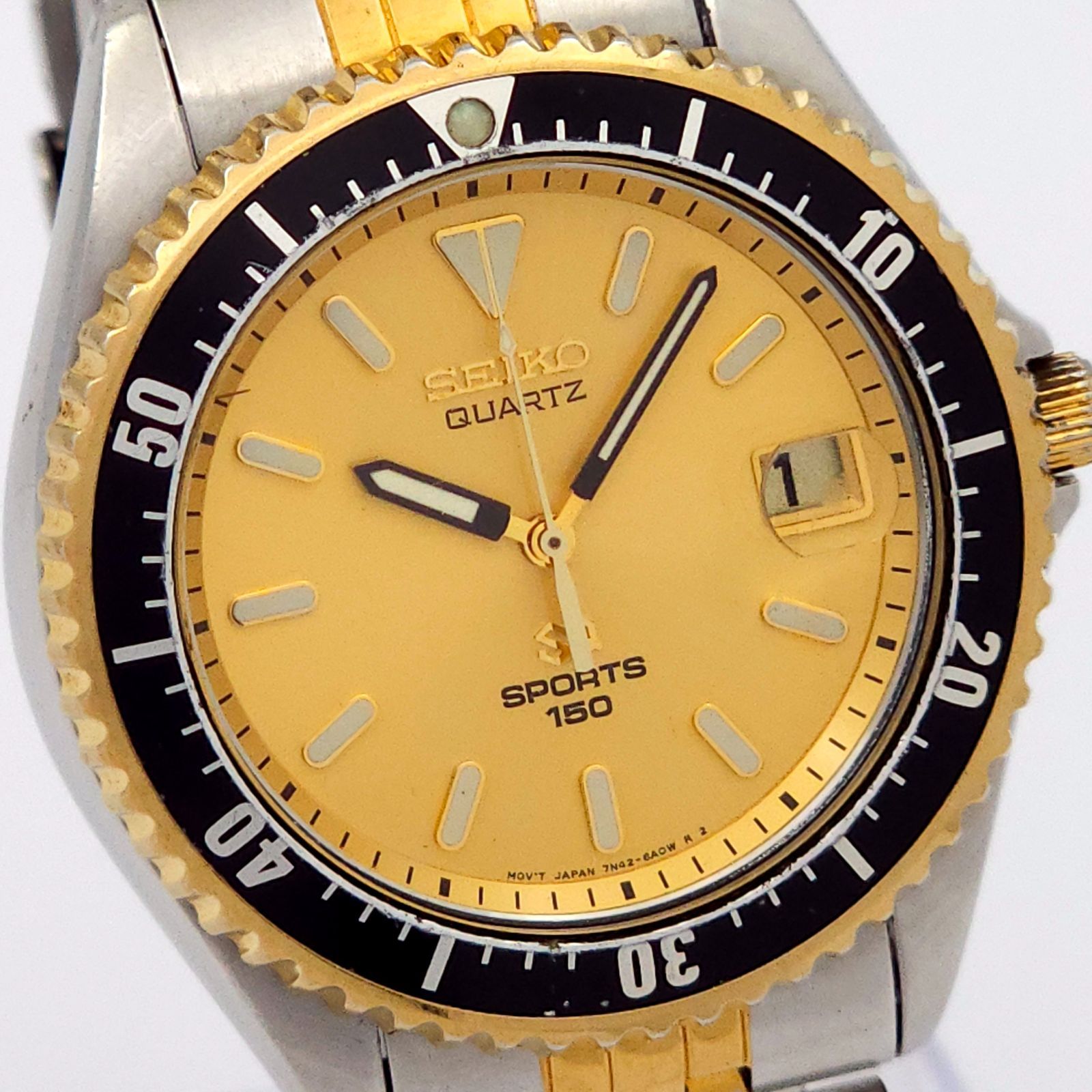 SEIKO セイコー スポーツ150 7N42-6A00 QZ 動作品 コンビ - メルカリ