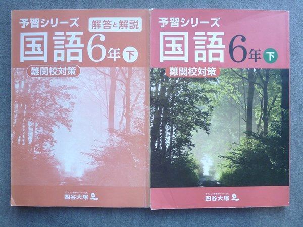 TK72-105 四谷大塚 予習シリーズ 国語6年下 難関校対策 540622-2 解答