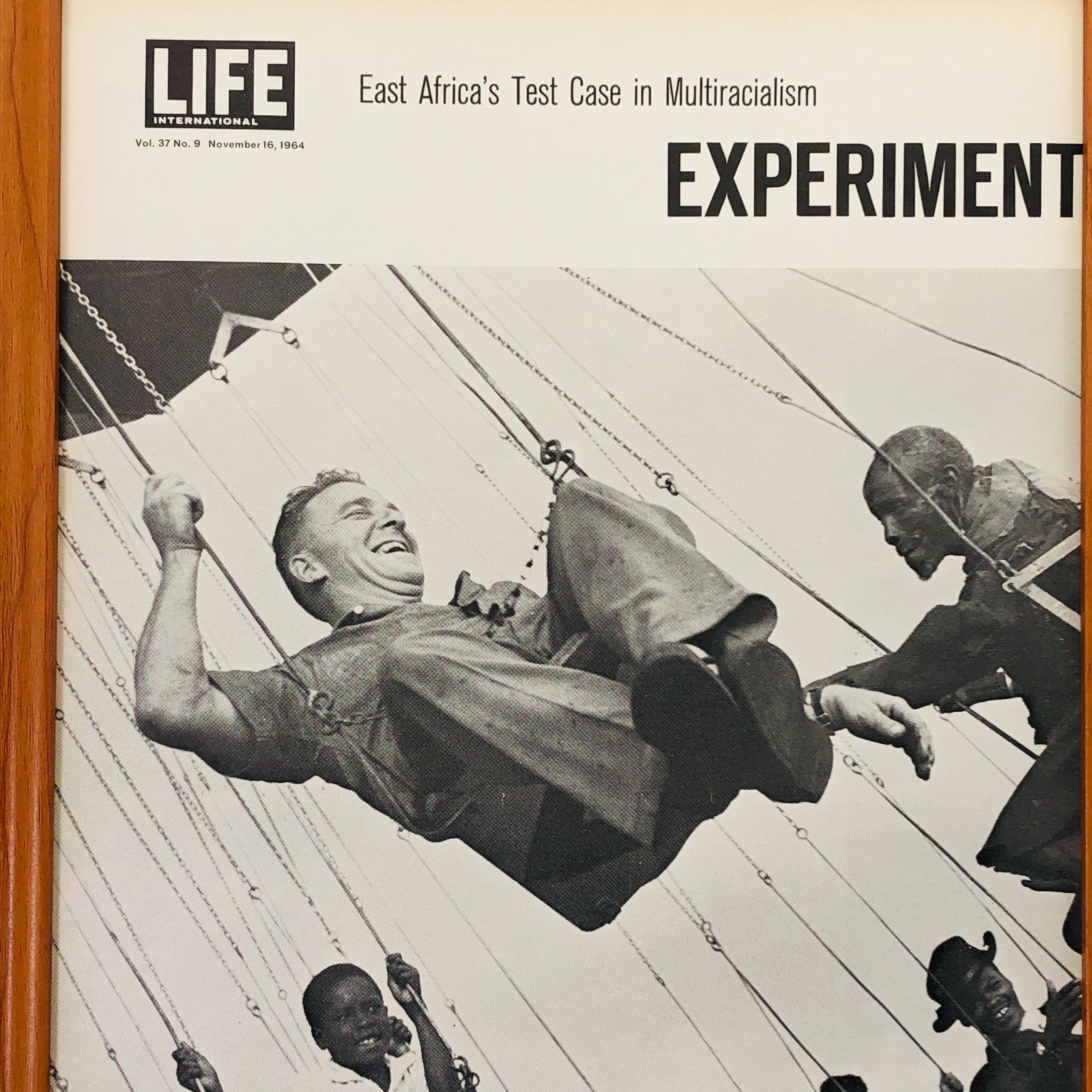 ビンテージ 広告 ポスター フレーム付 当時物 『 EXPERIMENT 』 50's