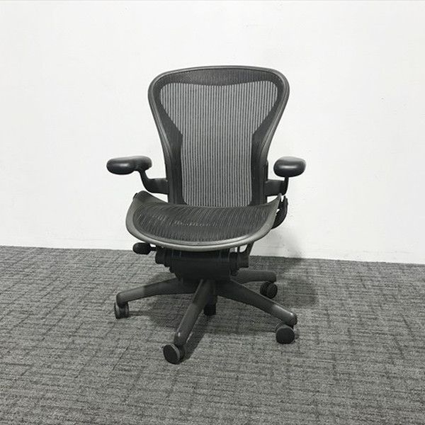アーロン スタンダード Bタイプ ランバーサポート無 オフィスチェア HermanMiller ハーマンミラー ブラック  デスクチェア