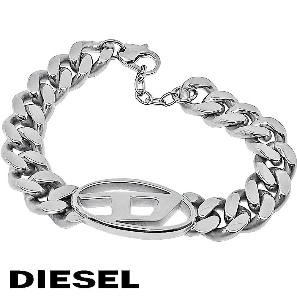 【良品】DIESEL ディーゼル ブレスレット Dロゴ 喜平チェーン 楽天市場】DIESEL ディーゼルメンズ レディース Dプレートロゴ