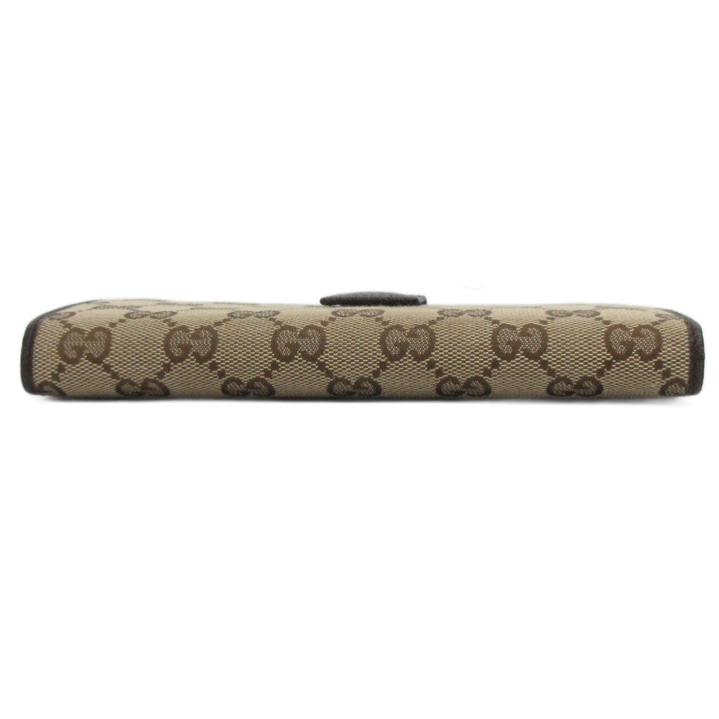 グッチ GUCCI 財布 GGキャンパス 112715-3661 総柄 茶 ブラウン