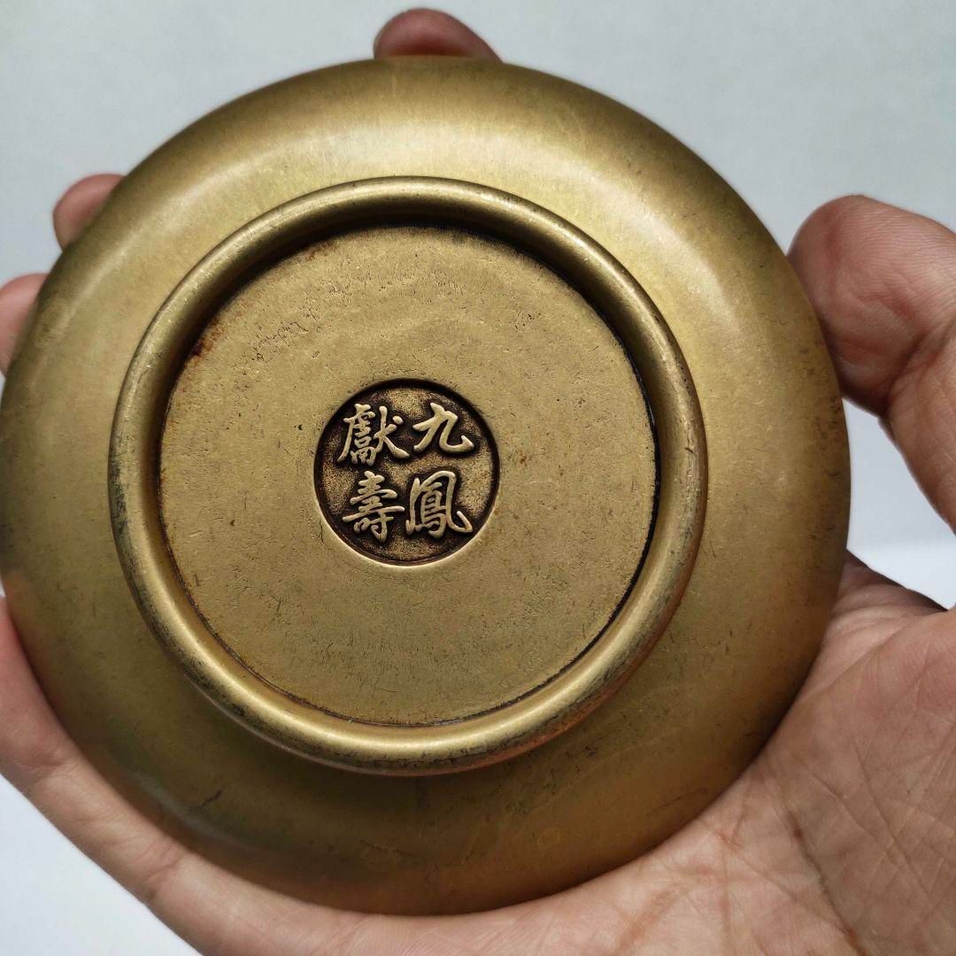 銅製 清乾隆竜鳳茶器 湯飲み 装飾品 現代工芸品 美術品 置物 銅製 清乾隆竜鳳茶器 湯飲み 装飾品 現代工芸品 美術品 置物 銅製