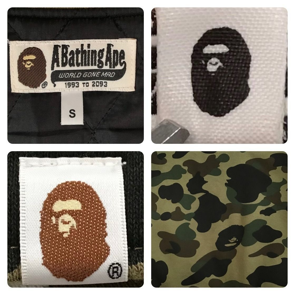 BAPE スウェット スタジャン Sサイズ 1st camo green a bathing BAPE スウェット スタジャン Sサイズ 1st camo green a bathing