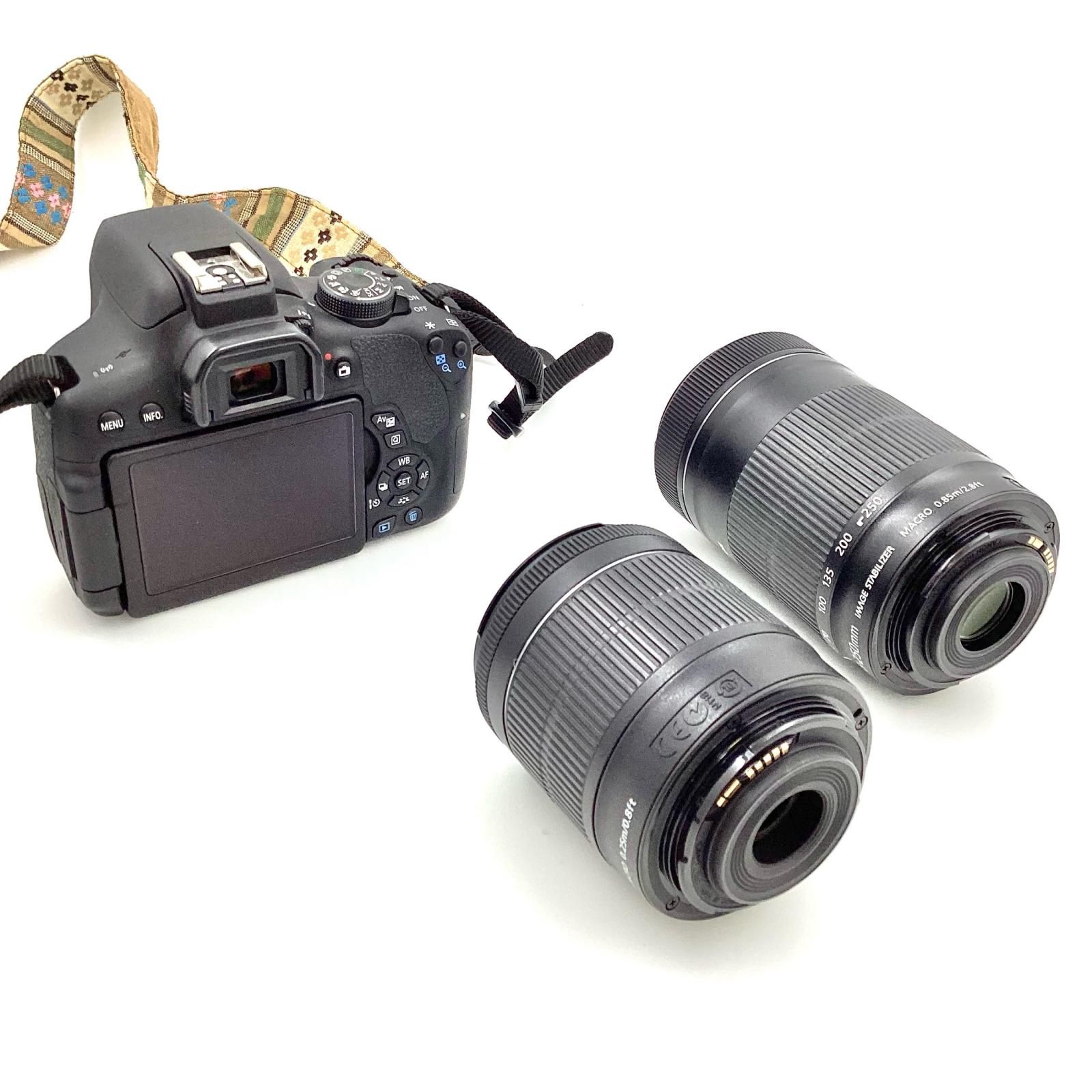 canon kiss x8i ダブルズームキット ケース付き（※） キヤノン Canon